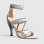 pearl and silver Alto high heel shoe iso view