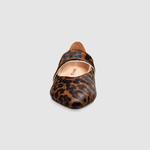 leopard print Mesa flat shoe front view