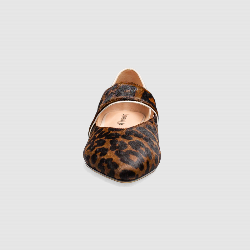 Leopard flat shoe clearance