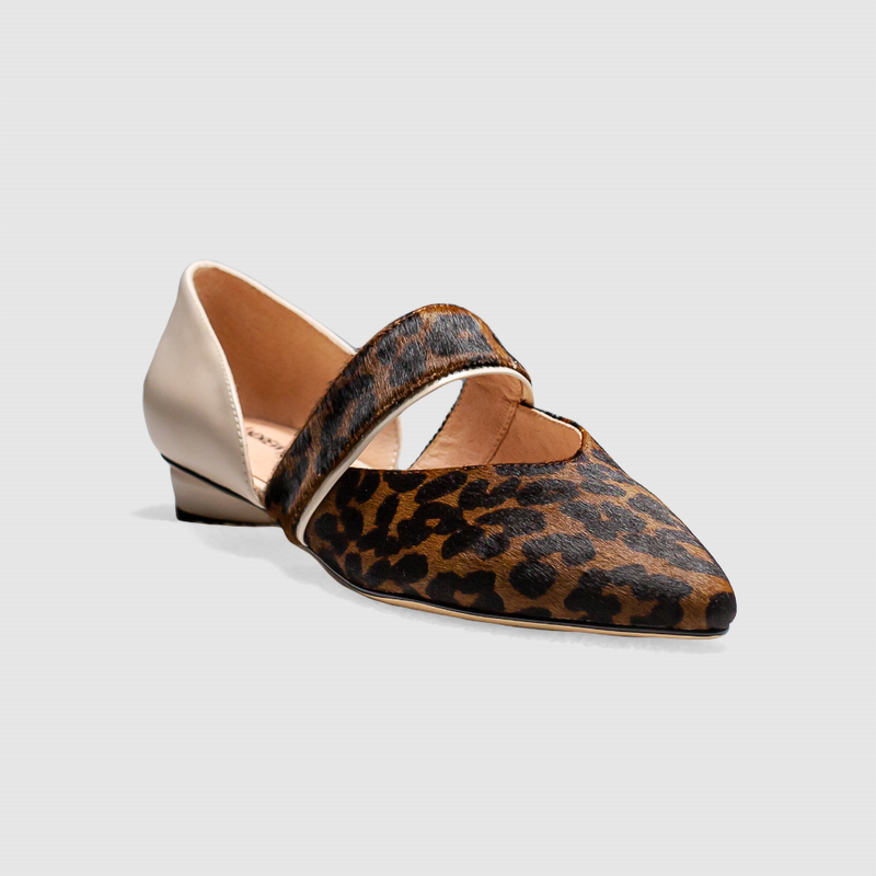 Mesa Flat - Leopard Print – Andrew Ma Footwear