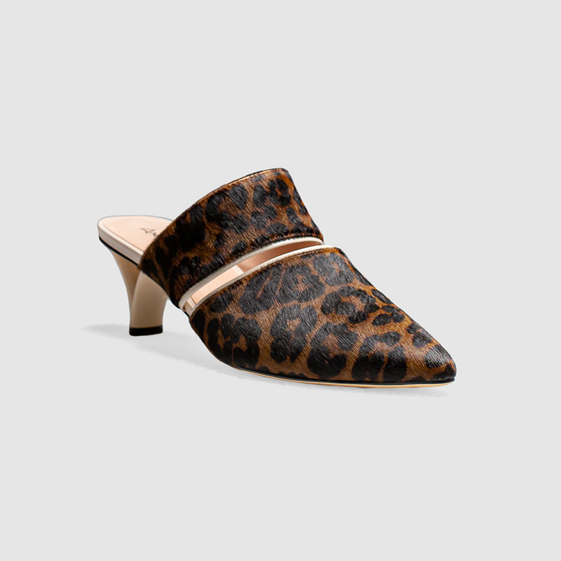 Leopard print hot sale mules shoes
